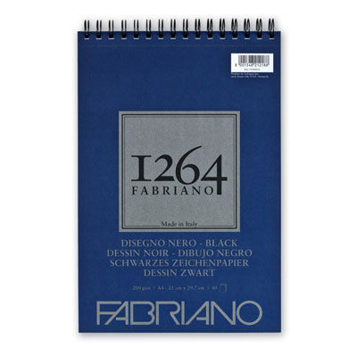 BLOCCO+FABRIANO+1264+DISEGNO+NERO+A4+GR%2E200+FG%2E40+SPIRALE+LATO+C%3Cbr%3E%3Ci%3EFABRIANO%3C%2Fi%3E