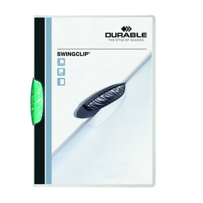 CARTELLINA+PPL+SWINGCLIP+A4+PER+30+FOGLI+CON+CLIP+VERDE+SCURO%3Cbr%3E%3Ci%3EDURABLE%3C%2Fi%3E