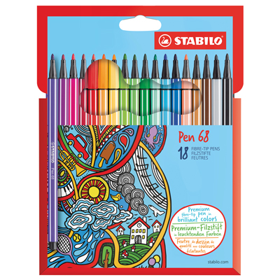 PENNA+STABILO+PEN+68+ASTUCCIO+IN+CARTONE+DA+18%3Cbr%3E%3Ci%3ESTABILO%3C%2Fi%3E