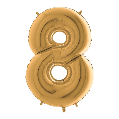 PALLONCINO+MYLAR+NUMERO+8+CM+102+COL%2EORO%3Cbr%3E%3Ci%3EBIG+PARTY%3C%2Fi%3E