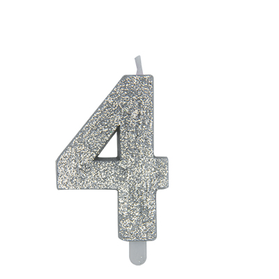 CANDELA+NUMERO+4+SWEETY+ARGENTO+GLITTER+CM+9%3Cbr%3E%3Ci%3EBIG+PARTY%3C%2Fi%3E