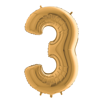 PALLONCINO+MYLAR+NUMERO+3+CM+102+COL%2EORO%3Cbr%3E%3Ci%3EBIG+PARTY%3C%2Fi%3E