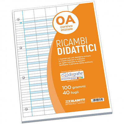 RICAMBIO+DIDATTICO+A4+FG%2E40+GR%2E100+RIG%2EA%3Cbr%3E%3Ci%3EBLASETTI%3C%2Fi%3E