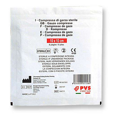 COMPRESSA+DI+GARZA+STERILE+CM%2E10x10+BUSTA+SINGOLA%3Cbr%3E%3Ci%3EPVS%3C%2Fi%3E
