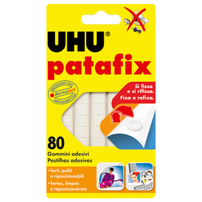 ADESIVO+GOMMATO+REMOVIBILE+UHU+PATAFIX+BIANCO%3Cbr%3E%3Ci%3EUHU%3C%2Fi%3E