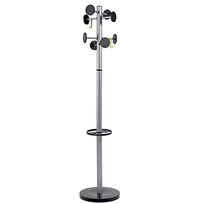 PORTA+ABITI+METALLO+ARGENTO+8+POMELLI+NERI%3Cbr%3E%3Ci%3EALBA%3C%2Fi%3E