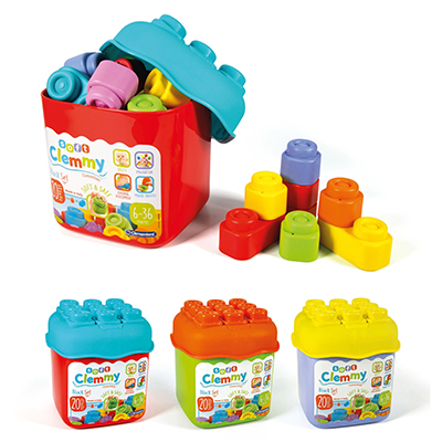 COSTRUZIONI+CLEMMY+SECCHIELLO+20+PEZZI%3Cbr%3E%3Ci%3ECLEMENTONI%3C%2Fi%3E