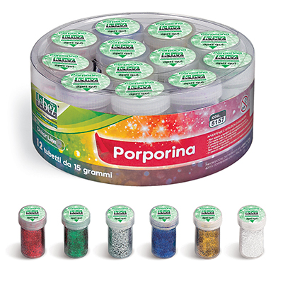 PORPORINA+15+GRAMMI+12+BARATTOLI+COLORI+ASSORTITI%3Cbr%3E%3Ci%3ELEBEZ%3C%2Fi%3E