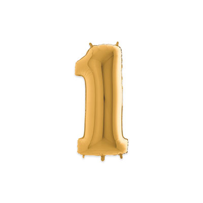 PALLONCINO+MYLAR+NUMERO+1+CM+102+COL%2EORO%3Cbr%3E%3Ci%3EBIG+PARTY%3C%2Fi%3E