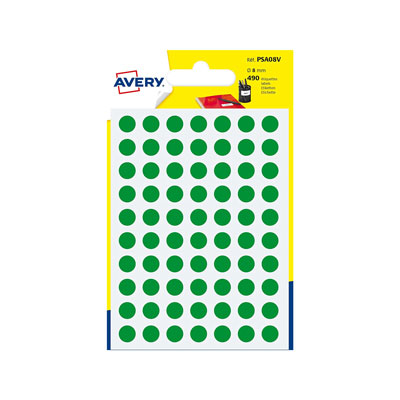 ETICHETTE+ROTONDE+ADESIVE+IN+BLISTER+COL%2EVERDE+DIAM+8+MM+FG%2E6%3Cbr%3E%3Ci%3EAVERY%3C%2Fi%3E