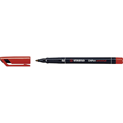PENNA+STABILO+OHP+843+M+ROSSO%3Cbr%3E%3Ci%3ESTABILO%3C%2Fi%3E
