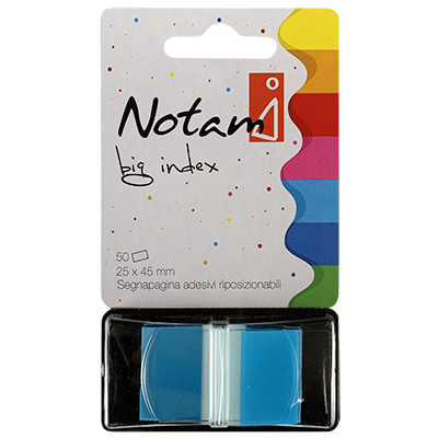SEGNAPAGINA+ADESIVO+NOTAMI+MM%2E24X44+FF%2E50+AZZURRO%3Cbr%3E%3Ci%3ENOTAMI%3C%2Fi%3E