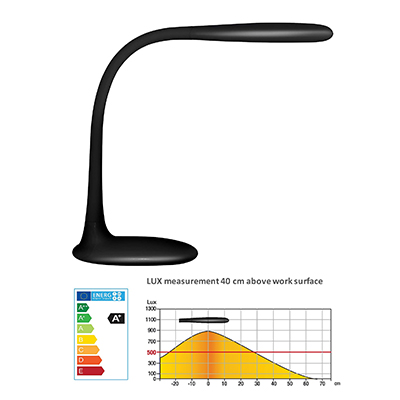 LAMPADA+LED+DA+SCRIVANIA+LUCY+NERO%3Cbr%3E%3Ci%3EUNILUX%3C%2Fi%3E