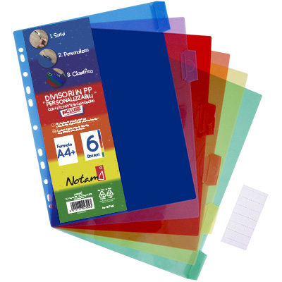 INTERCALARE+A4+PPL+CON+CAVALIERINI+PERSONALIZZABILI+6+TACCHE+COL%3Cbr%3E%3Ci%3ENOTAMI%3C%2Fi%3E