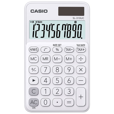CALCOLATRICE+TASCABILE+CASIO+SL%2D310UC+10+CIFRE+BIANCO%3Cbr%3E%3Ci%3ECASIO%3C%2Fi%3E