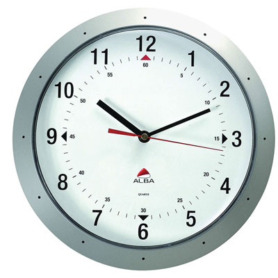 OROLOGIO+PARETE+EASY+TIME+DIAM%2ECM%2E30+GRIGIO+METALLIZZATO%3Cbr%3E%3Ci%3EALBA%3C%2Fi%3E
