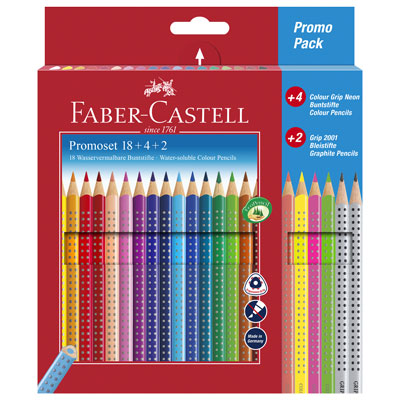 PASTELLI+FABER+ACQUARELLABILI+GRIP+18%2B4%2B2+PROMO+PACK%3Cbr%3E%3Ci%3EFABER+CASTELL%3C%2Fi%3E