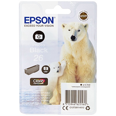 INK+EPSON+T261140+NERO+FOTO+N%2E26%3Cbr%3E%3Ci%3EEPSON%3C%2Fi%3E