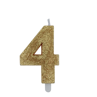 CANDELA+NUMERO+4+SWEETY+ORO+GLITTER+CM+9%3Cbr%3E%3Ci%3EBIG+PARTY%3C%2Fi%3E