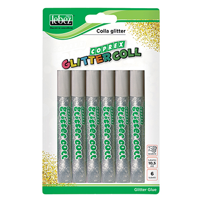 COLLA+GLITTER+10%2C5+ML%2E+6+TUBI+ARGENTO%3Cbr%3E%3Ci%3ELEBEZ%3C%2Fi%3E