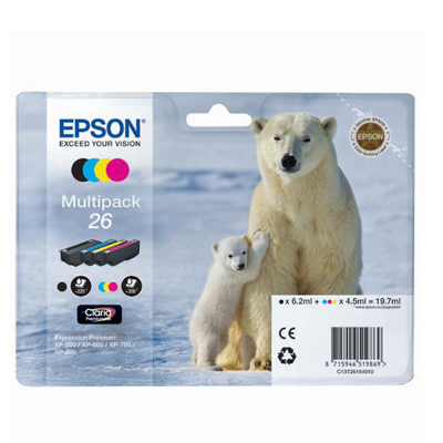 MULTIPACK+EPSON+T261640+4+COLORI+N%2E26%3Cbr%3E%3Ci%3EEPSON%3C%2Fi%3E