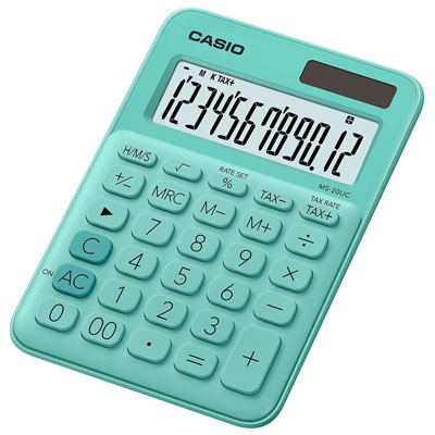 CALCOLATRICE+TAVOLO+CASIO+MS%2D20UC+VERDE+PASTELLO%3Cbr%3E%3Ci%3ECASIO%3C%2Fi%3E