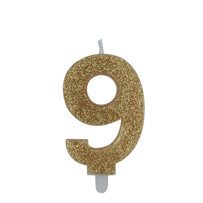 CANDELA+NUMERO+9+SWEETY+ORO+GLITTER+CM+9%3Cbr%3E%3Ci%3EBIG+PARTY%3C%2Fi%3E