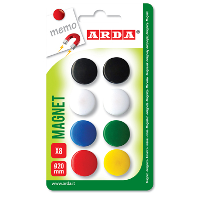 MAGNETI+D%2E20+COLORI+ASSORTITI+PZ%2E8%3Cbr%3E%3Ci%3EARDA%3C%2Fi%3E