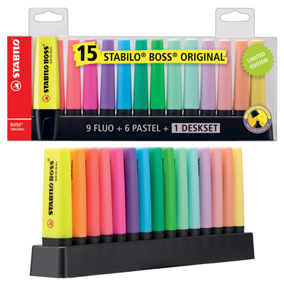 DESKSET+15+EVIDENZIATORI+STABILO+BOSS+ASSORTITI%3Cbr%3E%3Ci%3ESTABILO%3C%2Fi%3E