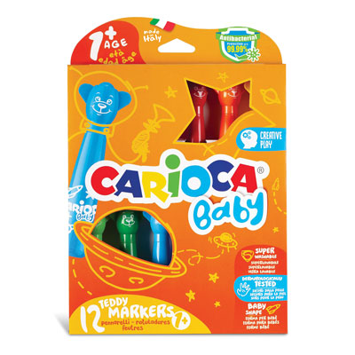 PENNARELLI+TEDDY+2%2B+12+COLORI+BABY+CARIOCA%3Cbr%3E%3Ci%3ECARIOCA%3C%2Fi%3E