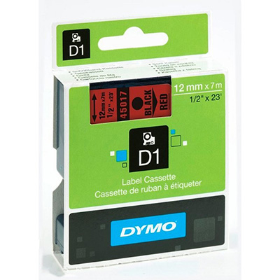 NASTRO+PER+DYMO+LP%2FLM+D1+12X7+NERO%2FROSSO%3Cbr%3E%3Ci%3EDYMO%3C%2Fi%3E