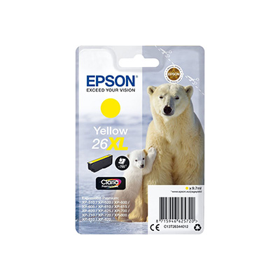INK+EPSON+T263440+GIALLO+N%2E26XL%3Cbr%3E%3Ci%3EEPSON%3C%2Fi%3E