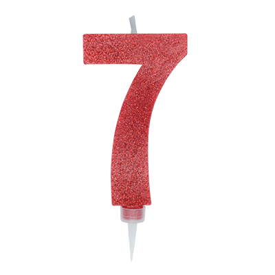CANDELA+NUMERO+7+MAXI+SWEETY+ROSSO+GLITTER+CM+15%3Cbr%3E%3Ci%3EBIG+PARTY%3C%2Fi%3E
