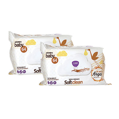 SALVIETTE+CLENDY+BABY+SOFT+CLEAN+ALL%27OLIO+DI+ARGAN+PZ%2E72%3Cbr%3E%3Ci%3ECLENDY%3C%2Fi%3E