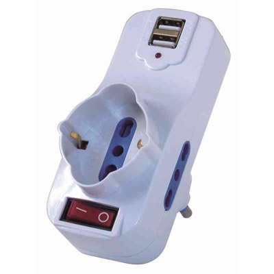 ADATTATORE+RUOTANTE+SPINA+16A+CON+2+CONNESSIONI+USB+E+3+PRESE%3Cbr%3E%3Ci%3ECFG%3C%2Fi%3E