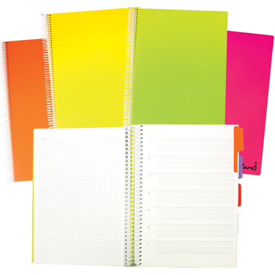 BLOCCO+SPIRALATO+NOTAMI+FLUO+A4+4+DIVISORI+FG%2E120+GR%2E80+4M%3Cbr%3E%3Ci%3ENOTAMI%3C%2Fi%3E
