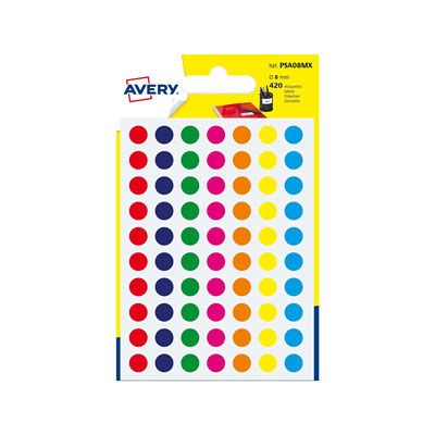 ETICHETTE+ROTONDE+ADESIVE+IN+BLISTER+COL%2EASS%2E+DIAM+8+MM+FG%2E6%3Cbr%3E%3Ci%3EAVERY%3C%2Fi%3E
