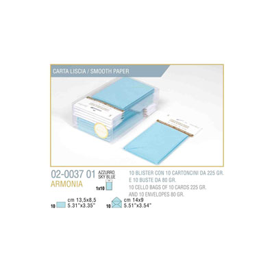 BLISTER+10%2F10+BIGLIETTO+BUSTA+ARMONIA+CM%2E9X14+AZZURRO%3Cbr%3E%3Ci%3EKARTOS%3C%2Fi%3E