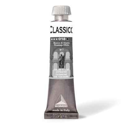 COLORI+AD+OLIO+CLASSICO+ML%2E20+BIANCO+DI+TITANIO%3Cbr%3E%3Ci%3EMAIMERI%3C%2Fi%3E