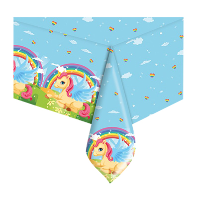 TOVAGLIA+IN+PLASTICA+TEMA+UNICORNO+CM+140X270%3Cbr%3E%3Ci%3EBIG+PARTY%3C%2Fi%3E
