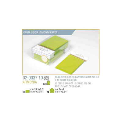 BLISTER+10%2F10+BIGLIETTO+BUSTA+ARMONIA+CM%2E9X14+VERDE+MELA%3Cbr%3E%3Ci%3EKARTOS%3C%2Fi%3E