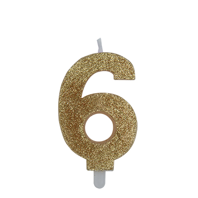 CANDELA+NUMERO+6+SWEETY+ORO+GLITTER+CM+9%3Cbr%3E%3Ci%3EBIG+PARTY%3C%2Fi%3E