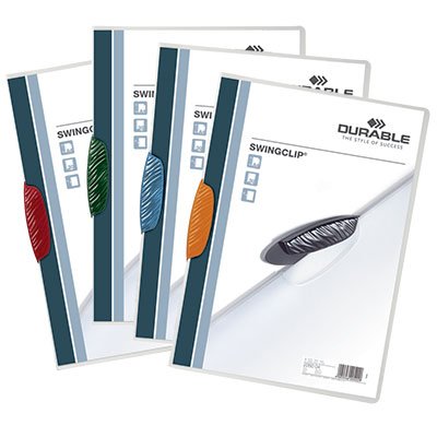 CARTELLINA+PPL+SWINGCLIP+A4+PER+30+FOGLI+PZ%2E5+CLIP+COLORI+ASSORT%3Cbr%3E%3Ci%3EDURABLE%3C%2Fi%3E