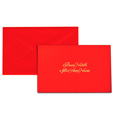 BIGLIETTI+BUSTE+NATALIZI+9X14+DOPPIO+ROSSO+STAMPA+ORO+50%2F50%3Cbr%3E%3Ci%3ESAUL+SADOCH%3C%2Fi%3E