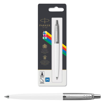 SFERA+PARKER+JOTTER+M+ORIGINAL+PLASTIC+BIANCO+%2D+BLISTER%3Cbr%3E%3Ci%3EPARKER%3C%2Fi%3E