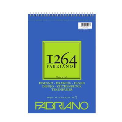 BLOCCO+FABRIANO+1264+DISEGNO+A4+GR%2E180+FG%2E50+SPIRALE+LATO+CORTO%3Cbr%3E%3Ci%3EFABRIANO%3C%2Fi%3E