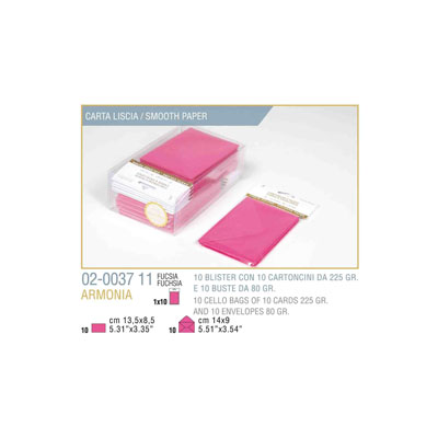 BLISTER+10%2F10+BIGLIETTO+BUSTA+ARMONIA+CM%2E9X14+FUXIA%3Cbr%3E%3Ci%3EKARTOS%3C%2Fi%3E