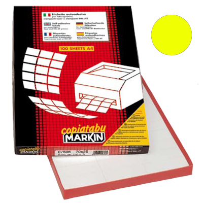 ETICHETTE+ADESIVE+STAMPABILI+LASER%2FJET+105X36+GIALLO%3Cbr%3E%3Ci%3EMARKIN%3C%2Fi%3E