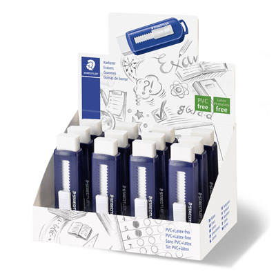 PORTAGOMMA+A+SCORRIMENTO+BLU+E+GOMMA+BIANCA%3Cbr%3E%3Ci%3ESTAEDTLER%3C%2Fi%3E