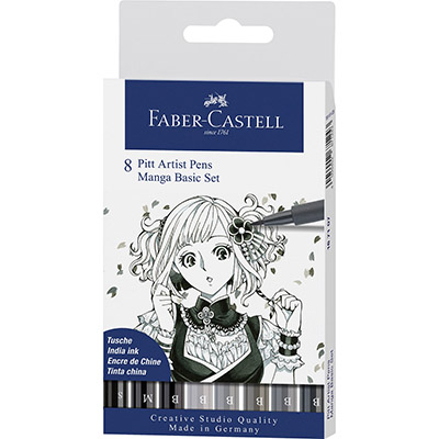 ARTIST+PEN+PITT+IN+MANGA+SET+PZ%2E8%3Cbr%3E%3Ci%3EFABER+CASTELL%3C%2Fi%3E